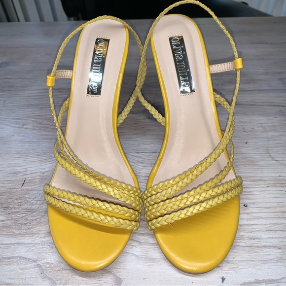 NWOT Olivia Miller Slingback Heels - Picture 3 of 12